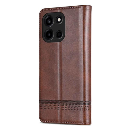 AZNS Magnetic Calf Texture Flip Leather Phone Case, For OnePlus Turbo 6/Nord 6 5G, For OnePlus 15T, For OnePlus 15, For OnePlus Nord CE4