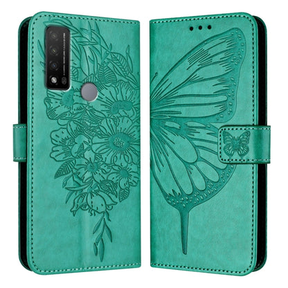 Embossed Butterfly Leather Phone Case, For TCL 30Z T602DL, For TCL 30 SE, For TCL 20 R 5G