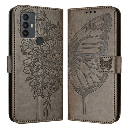Embossed Butterfly Leather Phone Case, For TCL 30Z T602DL, For TCL 30 SE, For TCL 20 R 5G