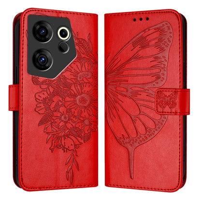 Embossed Butterfly Leather Phone Case, For Tecno Pova Neo 3, For Tecno Pova 5 4G, For Tecno Camon 20 Premier 5G, For Tecno Camon 20 Pro 5G, For Tecno Camon 20 / 20 Pro 4G, For Tecno Spark Go 2023/Pop 7/Pop 7 Pro, For Tecno Spark 9                      ...
