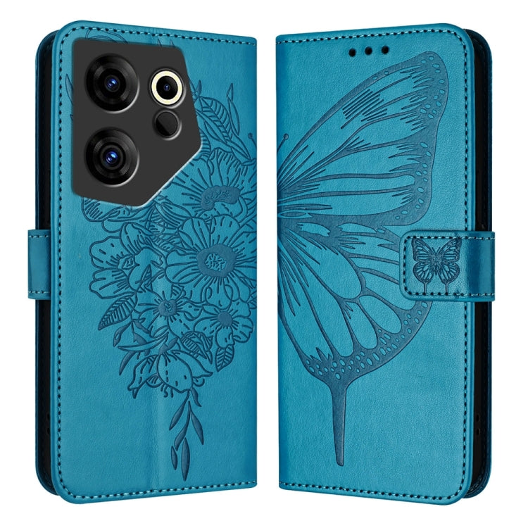 Embossed Butterfly Leather Phone Case, For Tecno Pova Neo 3, For Tecno Pova 5 4G, For Tecno Camon 20 Premier 5G, For Tecno Camon 20 Pro 5G, For Tecno Camon 20 / 20 Pro 4G, For Tecno Spark Go 2023/Pop 7/Pop 7 Pro, For Tecno Spark 9                      ...