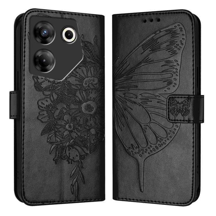 Embossed Butterfly Leather Phone Case, For Tecno Pova Neo 3, For Tecno Pova 5 4G, For Tecno Camon 20 Premier 5G, For Tecno Camon 20 Pro 5G, For Tecno Camon 20 / 20 Pro 4G, For Tecno Spark Go 2023/Pop 7/Pop 7 Pro, For Tecno Spark 9                      ...