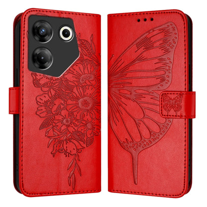 Embossed Butterfly Leather Phone Case, For Tecno Pova Neo 3, For Tecno Pova 5 4G, For Tecno Camon 20 Premier 5G, For Tecno Camon 20 Pro 5G, For Tecno Camon 20 / 20 Pro 4G, For Tecno Spark Go 2023/Pop 7/Pop 7 Pro, For Tecno Spark 9                      ...