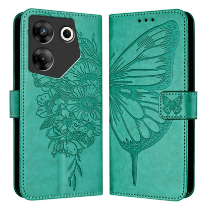 Embossed Butterfly Leather Phone Case, For Tecno Pova Neo 3, For Tecno Pova 5 4G, For Tecno Camon 20 Premier 5G, For Tecno Camon 20 Pro 5G, For Tecno Camon 20 / 20 Pro 4G, For Tecno Spark Go 2023/Pop 7/Pop 7 Pro, For Tecno Spark 9                      ...