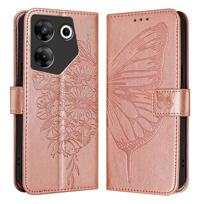 Embossed Butterfly Leather Phone Case, For Tecno Pova Neo 3, For Tecno Pova 5 4G, For Tecno Camon 20 Premier 5G, For Tecno Camon 20 Pro 5G, For Tecno Camon 20 / 20 Pro 4G, For Tecno Spark Go 2023/Pop 7/Pop 7 Pro, For Tecno Spark 9                      ...