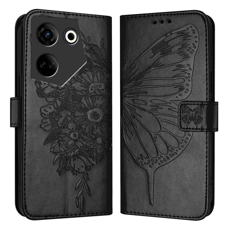Embossed Butterfly Leather Phone Case, For Tecno Pova Neo 3, For Tecno Pova 5 4G, For Tecno Camon 20 Premier 5G, For Tecno Camon 20 Pro 5G, For Tecno Camon 20 / 20 Pro 4G, For Tecno Spark Go 2023/Pop 7/Pop 7 Pro, For Tecno Spark 9                      ...