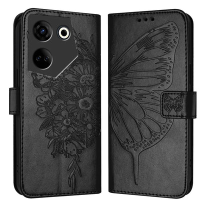 Embossed Butterfly Leather Phone Case, For Tecno Pova Neo 3, For Tecno Pova 5 4G, For Tecno Camon 20 Premier 5G, For Tecno Camon 20 Pro 5G, For Tecno Camon 20 / 20 Pro 4G, For Tecno Spark Go 2023/Pop 7/Pop 7 Pro, For Tecno Spark 9                      ...