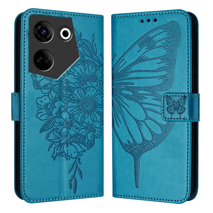 Embossed Butterfly Leather Phone Case, For Tecno Pova Neo 3, For Tecno Pova 5 4G, For Tecno Camon 20 Premier 5G, For Tecno Camon 20 Pro 5G, For Tecno Camon 20 / 20 Pro 4G, For Tecno Spark Go 2023/Pop 7/Pop 7 Pro, For Tecno Spark 9                      ...