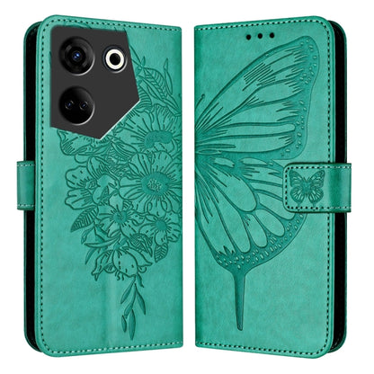 Embossed Butterfly Leather Phone Case, For Tecno Pova Neo 3, For Tecno Pova 5 4G, For Tecno Camon 20 Premier 5G, For Tecno Camon 20 Pro 5G, For Tecno Camon 20 / 20 Pro 4G, For Tecno Spark Go 2023/Pop 7/Pop 7 Pro, For Tecno Spark 9                      ...