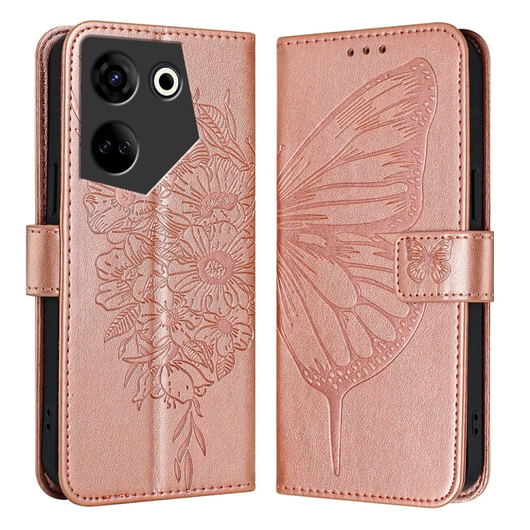 Embossed Butterfly Leather Phone Case, For Tecno Pova Neo 3, For Tecno Pova 5 4G, For Tecno Camon 20 Premier 5G, For Tecno Camon 20 Pro 5G, For Tecno Camon 20 / 20 Pro 4G, For Tecno Spark Go 2023/Pop 7/Pop 7 Pro, For Tecno Spark 9                      ...