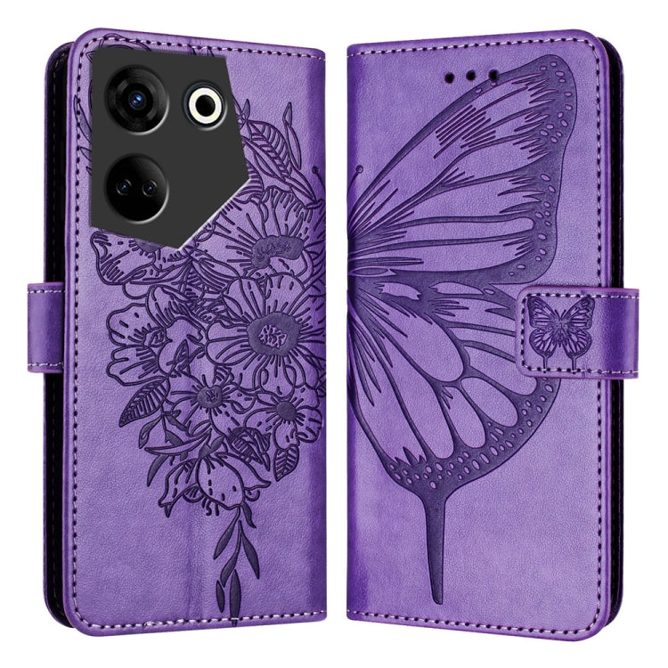 Embossed Butterfly Leather Phone Case, For Tecno Pova Neo 3, For Tecno Pova 5 4G, For Tecno Camon 20 Premier 5G, For Tecno Camon 20 Pro 5G, For Tecno Camon 20 / 20 Pro 4G, For Tecno Spark Go 2023/Pop 7/Pop 7 Pro, For Tecno Spark 9                      ...