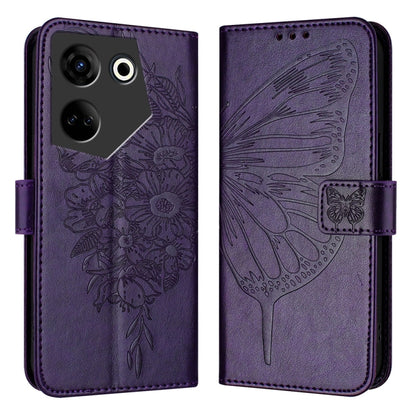 Embossed Butterfly Leather Phone Case, For Tecno Pova Neo 3, For Tecno Pova 5 4G, For Tecno Camon 20 Premier 5G, For Tecno Camon 20 Pro 5G, For Tecno Camon 20 / 20 Pro 4G, For Tecno Spark Go 2023/Pop 7/Pop 7 Pro, For Tecno Spark 9                      ...