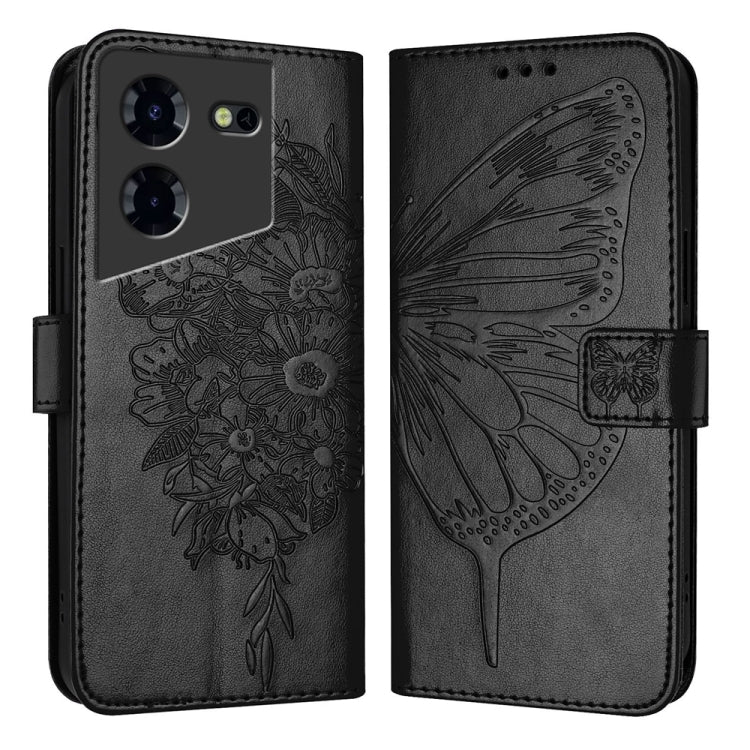 Embossed Butterfly Leather Phone Case, For Tecno Pova 6 Neo, For Tecno Pova 6 5G, For Tecno Pova 6, For Tecno Camon 30 Pro, For Tecno Camon 30 4G / 5G, For Tecno Pova 6 Pro, For Tecno Spark 20 Pro+, For Tecno Spark 20 Pro                               ...