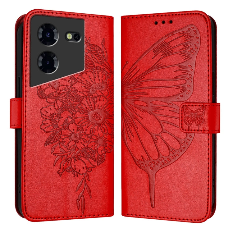 Embossed Butterfly Leather Phone Case, For Tecno Pova 6 Neo, For Tecno Pova 6 5G, For Tecno Pova 6, For Tecno Camon 30 Pro, For Tecno Camon 30 4G / 5G, For Tecno Pova 6 Pro, For Tecno Spark 20 Pro+, For Tecno Spark 20 Pro                               ...