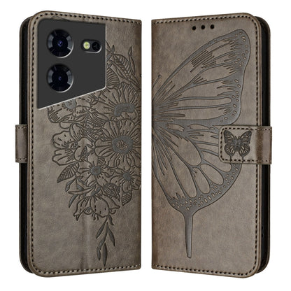 Embossed Butterfly Leather Phone Case, For Tecno Pova 6 Neo, For Tecno Pova 6 5G, For Tecno Pova 6, For Tecno Camon 30 Pro, For Tecno Camon 30 4G / 5G, For Tecno Pova 6 Pro, For Tecno Spark 20 Pro+, For Tecno Spark 20 Pro                               ...