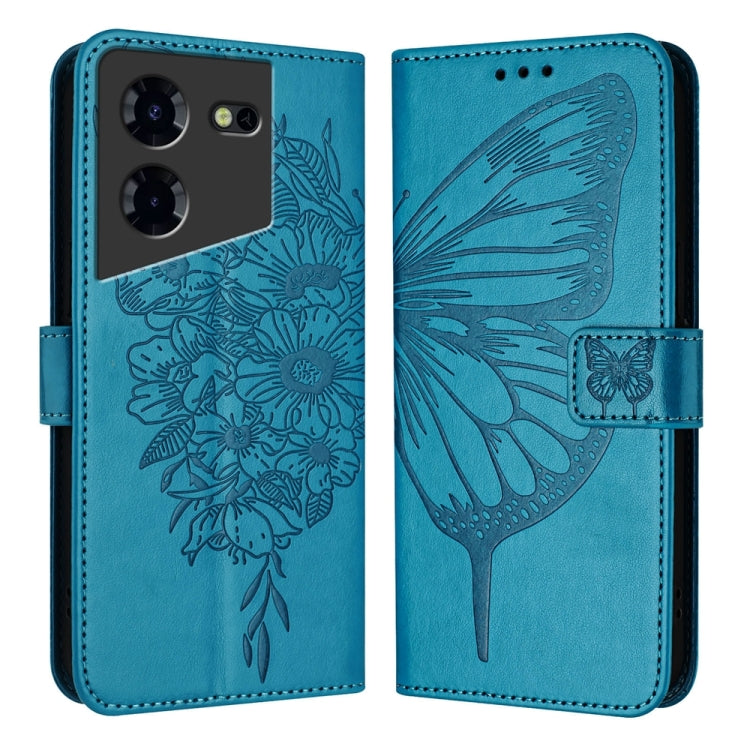 Embossed Butterfly Leather Phone Case, For Tecno Pova 6 Neo, For Tecno Pova 6 5G, For Tecno Pova 6, For Tecno Camon 30 Pro, For Tecno Camon 30 4G / 5G, For Tecno Pova 6 Pro, For Tecno Spark 20 Pro+, For Tecno Spark 20 Pro                               ...