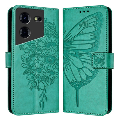 Embossed Butterfly Leather Phone Case, For Tecno Pova 6 Neo, For Tecno Pova 6 5G, For Tecno Pova 6, For Tecno Camon 30 Pro, For Tecno Camon 30 4G / 5G, For Tecno Pova 6 Pro, For Tecno Spark 20 Pro+, For Tecno Spark 20 Pro                               ...