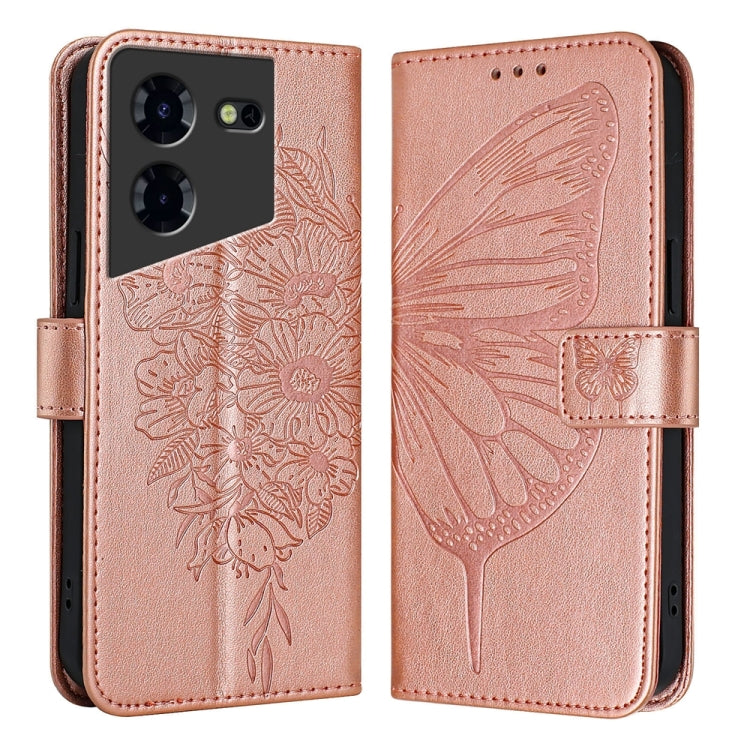 Embossed Butterfly Leather Phone Case, For Tecno Pova 6 Neo, For Tecno Pova 6 5G, For Tecno Pova 6, For Tecno Camon 30 Pro, For Tecno Camon 30 4G / 5G, For Tecno Pova 6 Pro, For Tecno Spark 20 Pro+, For Tecno Spark 20 Pro                               ...