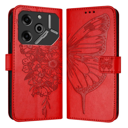 Embossed Butterfly Leather Phone Case, For Tecno Pova 6 Neo, For Tecno Pova 6 5G, For Tecno Pova 6, For Tecno Camon 30 Pro, For Tecno Camon 30 4G / 5G, For Tecno Pova 6 Pro, For Tecno Spark 20 Pro+, For Tecno Spark 20 Pro                               ...