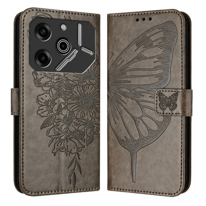 Embossed Butterfly Leather Phone Case, For Tecno Pova 6 Neo, For Tecno Pova 6 5G, For Tecno Pova 6, For Tecno Camon 30 Pro, For Tecno Camon 30 4G / 5G, For Tecno Pova 6 Pro, For Tecno Spark 20 Pro+, For Tecno Spark 20 Pro                               ...
