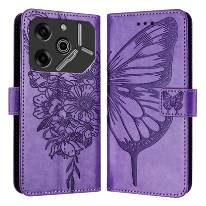 Embossed Butterfly Leather Phone Case, For Tecno Pova 6 Neo, For Tecno Pova 6 5G, For Tecno Pova 6, For Tecno Camon 30 Pro, For Tecno Camon 30 4G / 5G, For Tecno Pova 6 Pro, For Tecno Spark 20 Pro+, For Tecno Spark 20 Pro                               ...