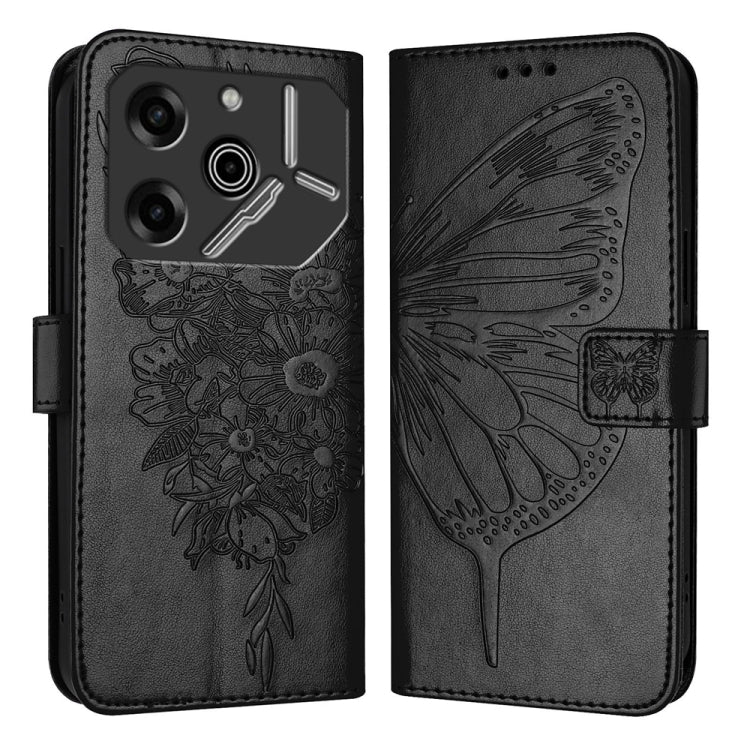 Embossed Butterfly Leather Phone Case, For Tecno Pova 6 Neo, For Tecno Pova 6 5G, For Tecno Pova 6, For Tecno Camon 30 Pro, For Tecno Camon 30 4G / 5G, For Tecno Pova 6 Pro, For Tecno Spark 20 Pro+, For Tecno Spark 20 Pro                               ...