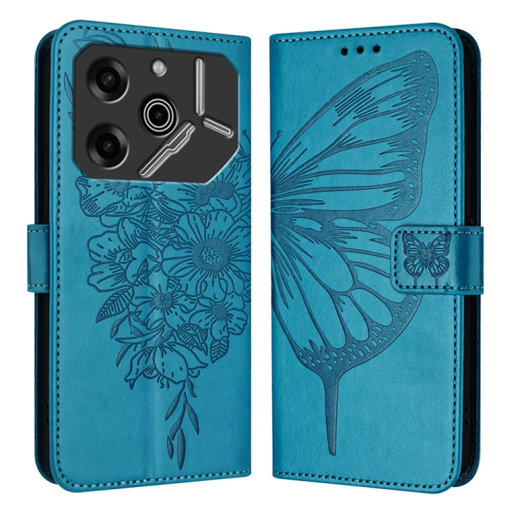 Embossed Butterfly Leather Phone Case, For Tecno Pova 6 Neo, For Tecno Pova 6 5G, For Tecno Pova 6, For Tecno Camon 30 Pro, For Tecno Camon 30 4G / 5G, For Tecno Pova 6 Pro, For Tecno Spark 20 Pro+, For Tecno Spark 20 Pro                               ...