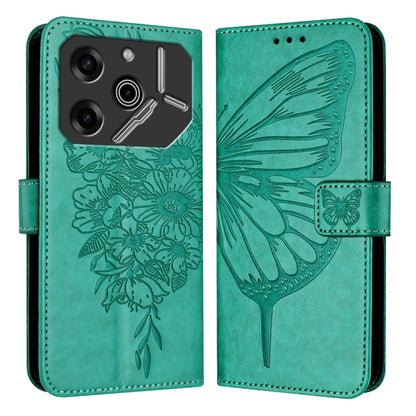 Embossed Butterfly Leather Phone Case, For Tecno Pova 6 Neo, For Tecno Pova 6 5G, For Tecno Pova 6, For Tecno Camon 30 Pro, For Tecno Camon 30 4G / 5G, For Tecno Pova 6 Pro, For Tecno Spark 20 Pro+, For Tecno Spark 20 Pro                               ...