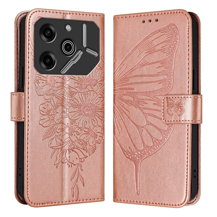 Embossed Butterfly Leather Phone Case, For Tecno Pova 6 Neo, For Tecno Pova 6 5G, For Tecno Pova 6, For Tecno Camon 30 Pro, For Tecno Camon 30 4G / 5G, For Tecno Pova 6 Pro, For Tecno Spark 20 Pro+, For Tecno Spark 20 Pro                               ...