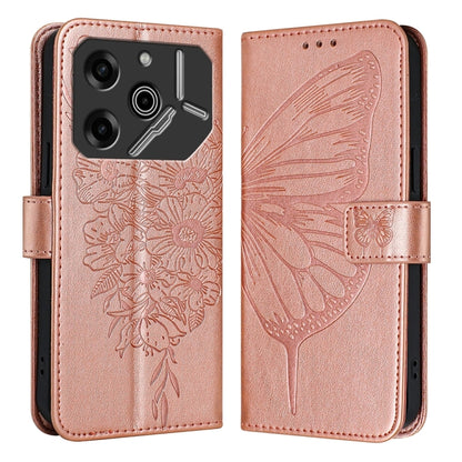 Embossed Butterfly Leather Phone Case, For Tecno Pova 6 Neo, For Tecno Pova 6 5G, For Tecno Pova 6, For Tecno Camon 30 Pro, For Tecno Camon 30 4G / 5G, For Tecno Pova 6 Pro, For Tecno Spark 20 Pro+, For Tecno Spark 20 Pro                               ...