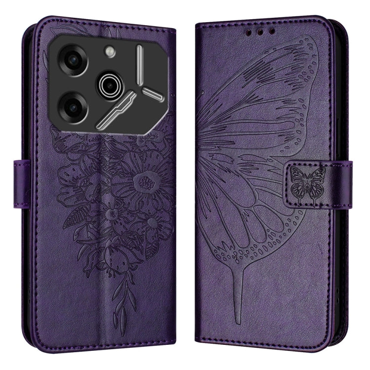 Embossed Butterfly Leather Phone Case, For Tecno Pova 6 Neo, For Tecno Pova 6 5G, For Tecno Pova 6, For Tecno Camon 30 Pro, For Tecno Camon 30 4G / 5G, For Tecno Pova 6 Pro, For Tecno Spark 20 Pro+, For Tecno Spark 20 Pro                               ...
