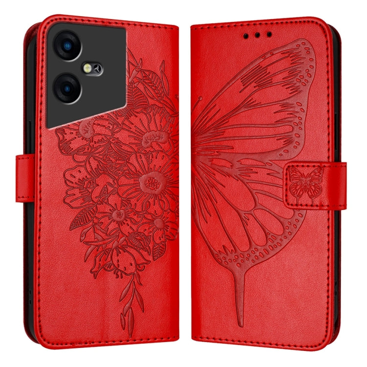 Embossed Butterfly Leather Phone Case, For Tecno Pova Neo 3, For Tecno Pova 5 4G, For Tecno Camon 20 Premier 5G, For Tecno Camon 20 Pro 5G, For Tecno Camon 20 / 20 Pro 4G, For Tecno Spark Go 2023/Pop 7/Pop 7 Pro, For Tecno Spark 9                      ...