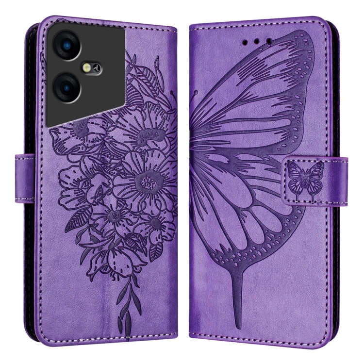 Embossed Butterfly Leather Phone Case, For Tecno Pova Neo 3, For Tecno Pova 5 4G, For Tecno Camon 20 Premier 5G, For Tecno Camon 20 Pro 5G, For Tecno Camon 20 / 20 Pro 4G, For Tecno Spark Go 2023/Pop 7/Pop 7 Pro, For Tecno Spark 9                      ...