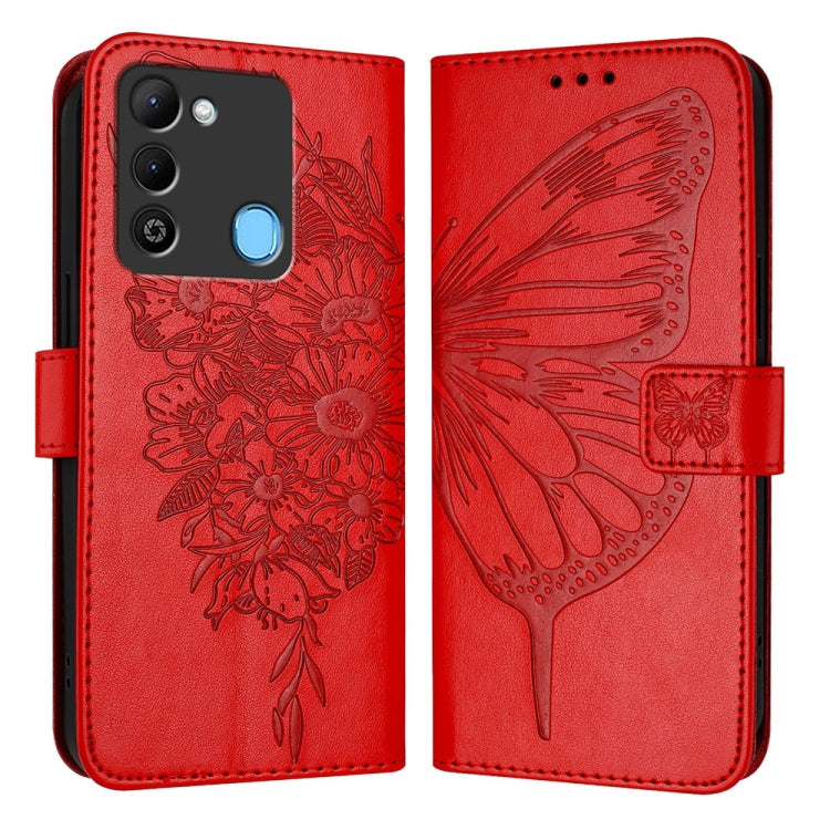Embossed Butterfly Leather Phone Case, For Tecno Pova Neo 3, For Tecno Pova 5 4G, For Tecno Camon 20 Premier 5G, For Tecno Camon 20 Pro 5G, For Tecno Camon 20 / 20 Pro 4G, For Tecno Spark Go 2023/Pop 7/Pop 7 Pro, For Tecno Spark 9                      ...