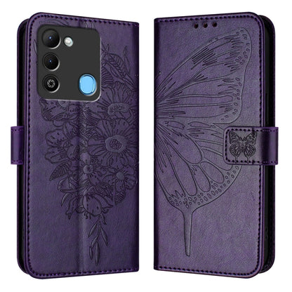 Embossed Butterfly Leather Phone Case, For Tecno Pova Neo 3, For Tecno Pova 5 4G, For Tecno Camon 20 Premier 5G, For Tecno Camon 20 Pro 5G, For Tecno Camon 20 / 20 Pro 4G, For Tecno Spark Go 2023/Pop 7/Pop 7 Pro, For Tecno Spark 9                      ...