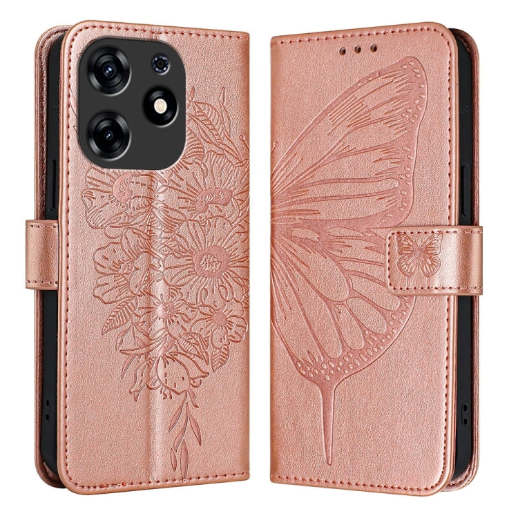 Embossed Butterfly Leather Phone Case, For Tecno Camon 50 4G, For Tenco Pova Slirm / Spark Slirm, For Tecno Camon 40 Pro 4G, For Tecno Camon 40 Premier, For Tecno Camon 40 4G, For Tecno Spark 30 5G / Pova 6 Neo 5G, For Tecno Spark 30 5G / 6 Neo 5G     ...