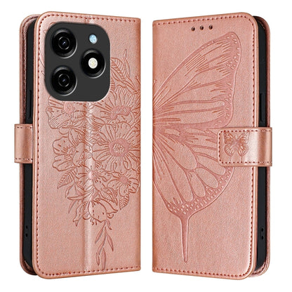 Embossed Butterfly Leather Phone Case, For Tecno Pova 6 Neo, For Tecno Pova 6 5G, For Tecno Pova 6, For Tecno Camon 30 Pro, For Tecno Camon 30 4G / 5G, For Tecno Pova 6 Pro, For Tecno Spark 20 Pro+, For Tecno Spark 20 Pro                               ...