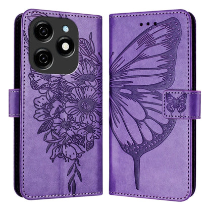 Embossed Butterfly Leather Phone Case, For Tecno Pova 6 Neo, For Tecno Pova 6 5G, For Tecno Pova 6, For Tecno Camon 30 Pro, For Tecno Camon 30 4G / 5G, For Tecno Pova 6 Pro, For Tecno Spark 20 Pro+, For Tecno Spark 20 Pro                               ...