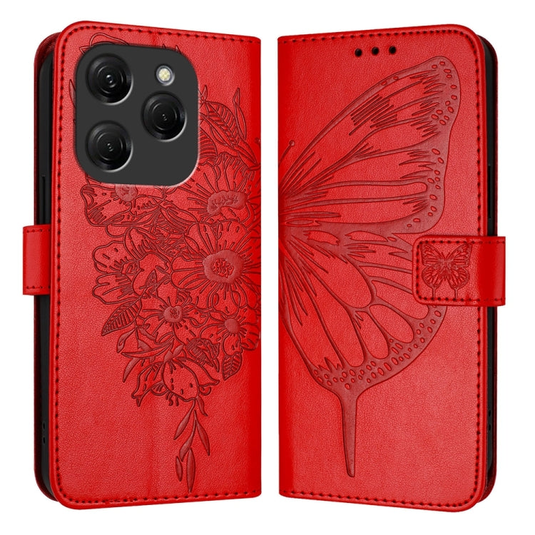 Embossed Butterfly Leather Phone Case, For Tecno Pova 6 Neo, For Tecno Pova 6 5G, For Tecno Pova 6, For Tecno Camon 30 Pro, For Tecno Camon 30 4G / 5G, For Tecno Pova 6 Pro, For Tecno Spark 20 Pro+, For Tecno Spark 20 Pro                               ...