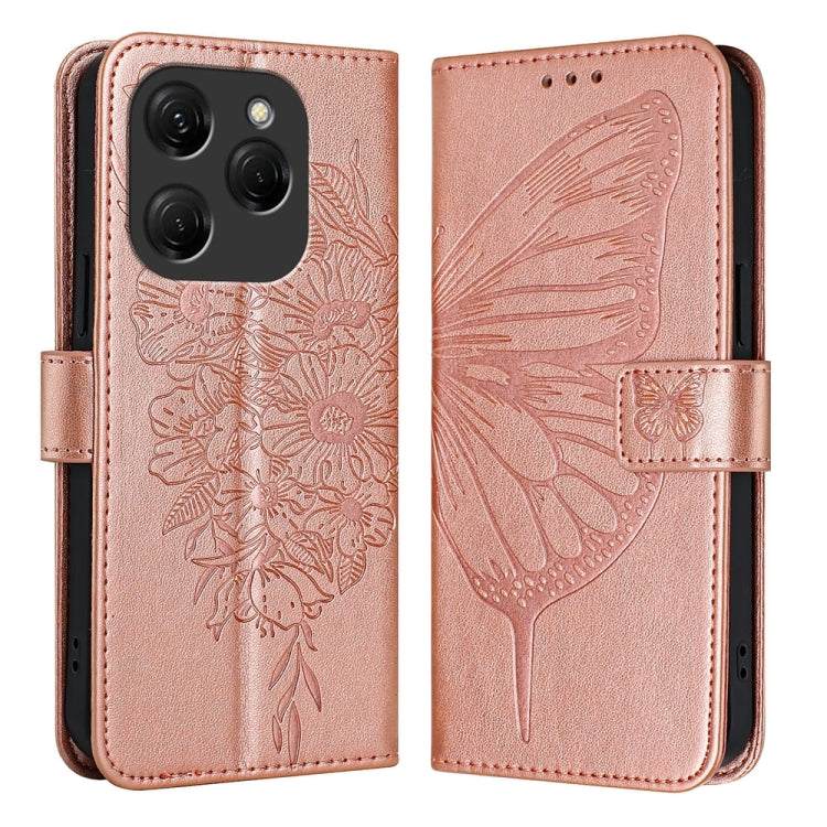 Embossed Butterfly Leather Phone Case, For Tecno Pova 6 Neo, For Tecno Pova 6 5G, For Tecno Pova 6, For Tecno Camon 30 Pro, For Tecno Camon 30 4G / 5G, For Tecno Pova 6 Pro, For Tecno Spark 20 Pro+, For Tecno Spark 20 Pro                               ...