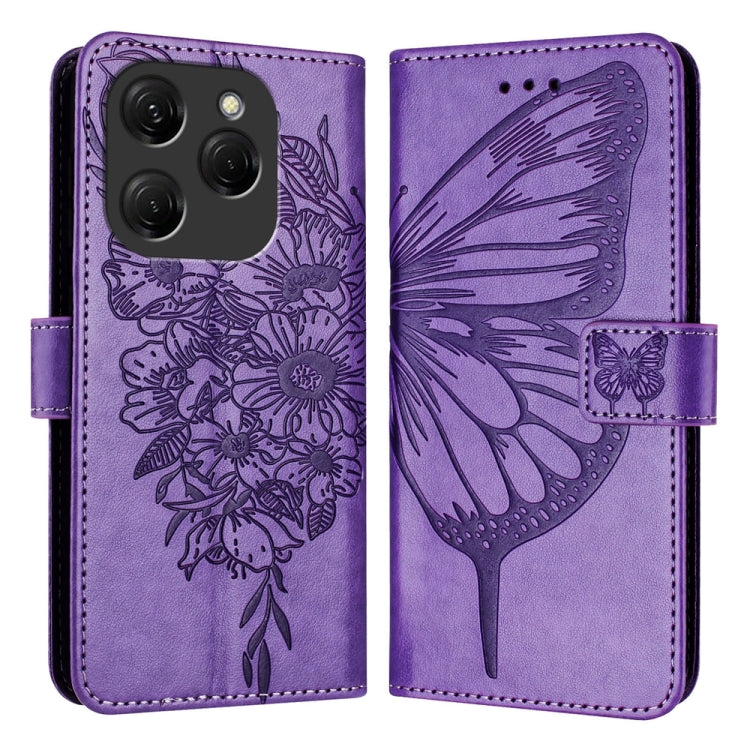 Embossed Butterfly Leather Phone Case, For Tecno Pova 6 Neo, For Tecno Pova 6 5G, For Tecno Pova 6, For Tecno Camon 30 Pro, For Tecno Camon 30 4G / 5G, For Tecno Pova 6 Pro, For Tecno Spark 20 Pro+, For Tecno Spark 20 Pro                               ...