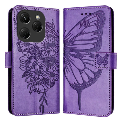 Embossed Butterfly Leather Phone Case, For Tecno Pova 6 Neo, For Tecno Pova 6 5G, For Tecno Pova 6, For Tecno Camon 30 Pro, For Tecno Camon 30 4G / 5G, For Tecno Pova 6 Pro, For Tecno Spark 20 Pro+, For Tecno Spark 20 Pro                               ...