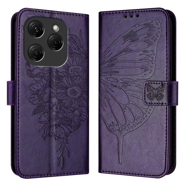 Embossed Butterfly Leather Phone Case, For Tecno Pova 6 Neo, For Tecno Pova 6 5G, For Tecno Pova 6, For Tecno Camon 30 Pro, For Tecno Camon 30 4G / 5G, For Tecno Pova 6 Pro, For Tecno Spark 20 Pro+, For Tecno Spark 20 Pro                               ...