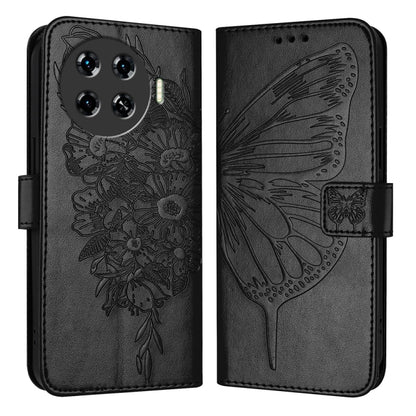Embossed Butterfly Leather Phone Case, For Tecno Pova 6 Neo, For Tecno Pova 6 5G, For Tecno Pova 6, For Tecno Camon 30 Pro, For Tecno Camon 30 4G / 5G, For Tecno Pova 6 Pro, For Tecno Spark 20 Pro+, For Tecno Spark 20 Pro                               ...