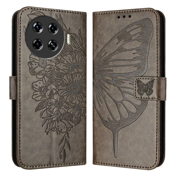Embossed Butterfly Leather Phone Case, For Tecno Pova 6 Neo, For Tecno Pova 6 5G, For Tecno Pova 6, For Tecno Camon 30 Pro, For Tecno Camon 30 4G / 5G, For Tecno Pova 6 Pro, For Tecno Spark 20 Pro+, For Tecno Spark 20 Pro                               ...