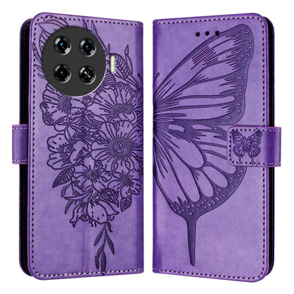 Embossed Butterfly Leather Phone Case, For Tecno Pova 6 Neo, For Tecno Pova 6 5G, For Tecno Pova 6, For Tecno Camon 30 Pro, For Tecno Camon 30 4G / 5G, For Tecno Pova 6 Pro, For Tecno Spark 20 Pro+, For Tecno Spark 20 Pro                               ...