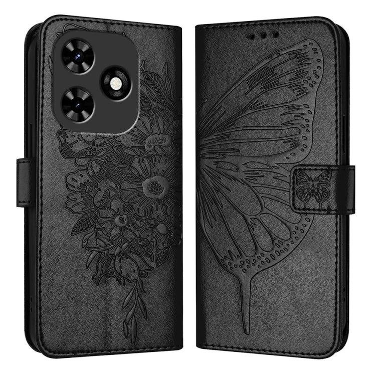 Embossed Butterfly Leather Phone Case, For Tecno Pova 6 Neo, For Tecno Pova 6 5G, For Tecno Pova 6, For Tecno Camon 30 Pro, For Tecno Camon 30 4G / 5G, For Tecno Pova 6 Pro, For Tecno Spark 20 Pro+, For Tecno Spark 20 Pro                               ...
