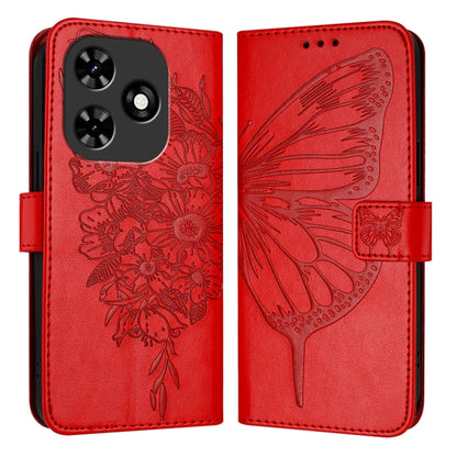 Embossed Butterfly Leather Phone Case, For Tecno Pova 6 Neo, For Tecno Pova 6 5G, For Tecno Pova 6, For Tecno Camon 30 Pro, For Tecno Camon 30 4G / 5G, For Tecno Pova 6 Pro, For Tecno Spark 20 Pro+, For Tecno Spark 20 Pro                               ...