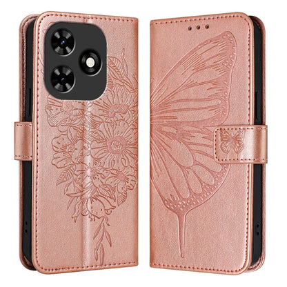 Embossed Butterfly Leather Phone Case, For Tecno Pova 6 Neo, For Tecno Pova 6 5G, For Tecno Pova 6, For Tecno Camon 30 Pro, For Tecno Camon 30 4G / 5G, For Tecno Pova 6 Pro, For Tecno Spark 20 Pro+, For Tecno Spark 20 Pro                               ...
