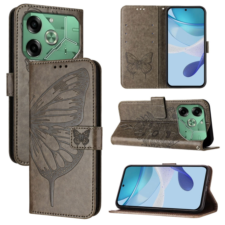 Embossed Butterfly Leather Phone Case, For Tecno Pova 6 Neo, For Tecno Pova 6 5G, For Tecno Pova 6, For Tecno Camon 30 Pro, For Tecno Camon 30 4G / 5G, For Tecno Pova 6 Pro, For Tecno Spark 20 Pro+, For Tecno Spark 20 Pro                               ...
